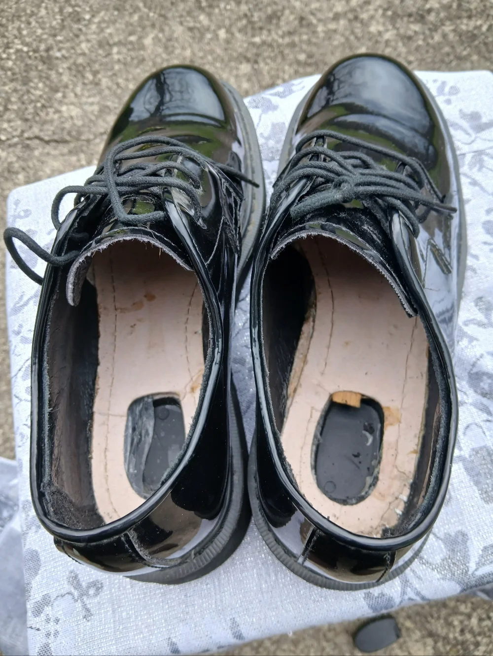 Rocky Men's 8.5 Black Patent Leather Derby Shoes